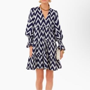 Pomander Place by Tuckernuck Navy Ikat Kenzo mini dress
